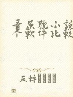 看原耽小说用哪个软件比较好