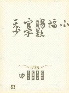 天官赐福小说多少字数