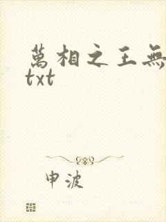 万相之王无删减txt