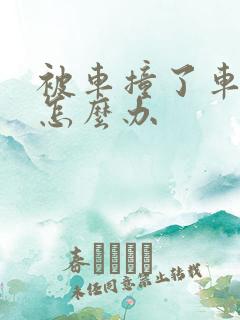 被车撞了车跑了怎么办 被车撞了车跑了怎么办