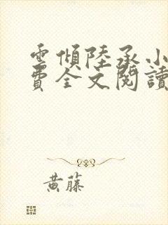 云倾陆承小说免费全文阅读