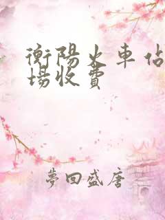 衡阳火车站停车场收费 衡阳火车站停车场收费