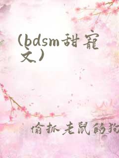 (bdsm甜宠文)