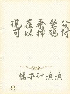 现在乘坐公交车可以扫码付款吗