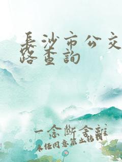 长沙市公交车线路查询