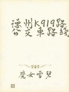 德州k919路公交车路线图及时间表