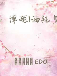 博越l油耗多少