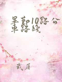 毕节10路公交车路线