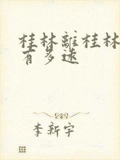 桂林离桂林北站有多远
