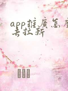 app推广怎么去拉新