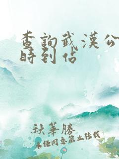 查询武汉公交实时到站