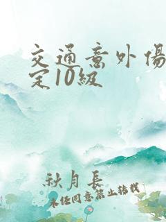 交通意外伤残鉴定10级