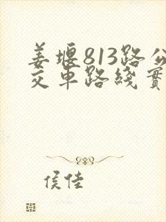 姜堰813路公交车路线实时