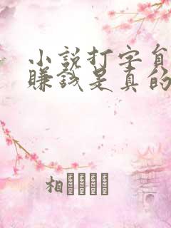 小说打字员软件赚钱是真的吗