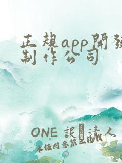 正规app开发制作公司 正规app开发制作公司