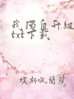 我独自升级原著txt下载