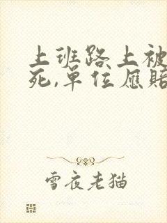 上班路上被车撞死,单位应赔多少
