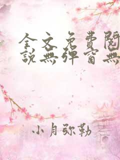 全文免费阅读小说无弹窗无删减