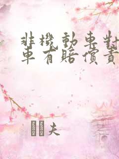 非机动车对机动车有赔偿责任吗