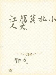 江雁莫北小说同人文