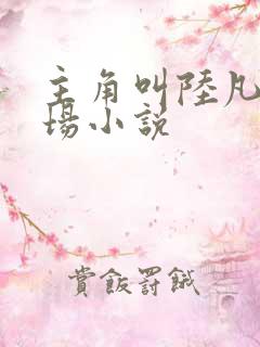 主角叫陆凡的官场小说