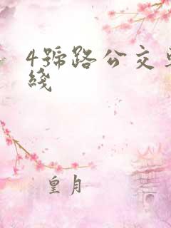 4号路公交车路线