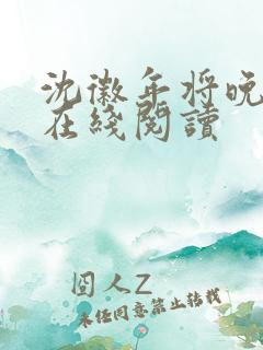 沈徽年将晚小说在线阅读