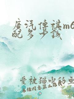 广汽传祺m6低配多少钱