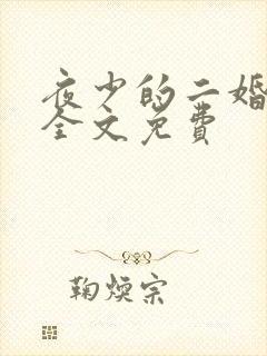 夜少的二婚新妻全文免费
