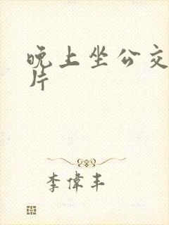 晚上坐公交车图片