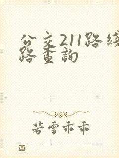 公交211路线路查询