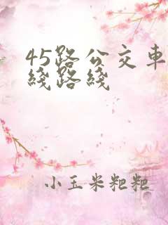 45路公交车路线路线
