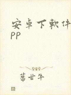 安卓下软件的app