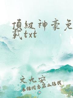 顶级神豪免费下载txt
