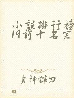小说排行榜2019前十名完结版言情
