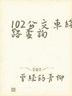 102公交车线路查询