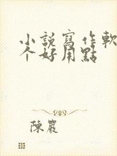 小说写作软件哪个好用点