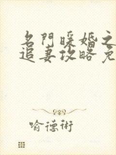 名门暖婚之权爷追妻攻略免费阅读