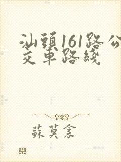 汕头161路公交车路线