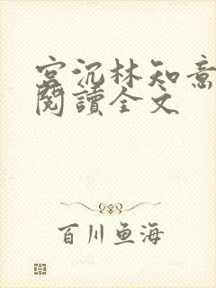 宫沉林知意免费阅读全文