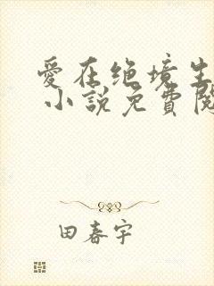 爱在绝境生出花 小说免费阅读