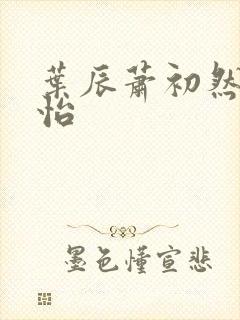 叶辰萧初然顾秋怡