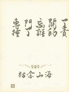 车门忘关了让人撞了谁的责任