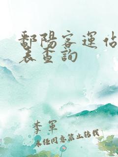 鄱阳客运站时刻表查询 鄱阳客运站时刻表查询