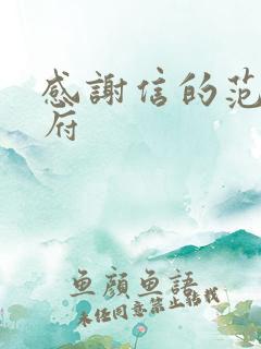 感谢信的范文政府
