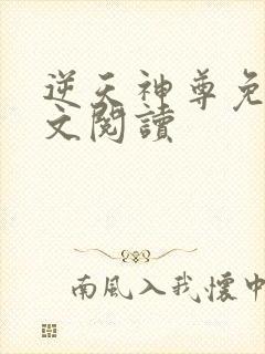 逆天神尊免费全文阅读
