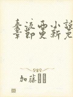 秦流西小说最新章节更新免费阅读