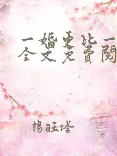 一婚更比一婚高全文免费阅读小说