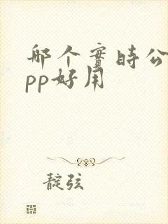 哪个实时公交app好用