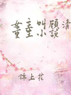女主叫顾清欢的重生小说